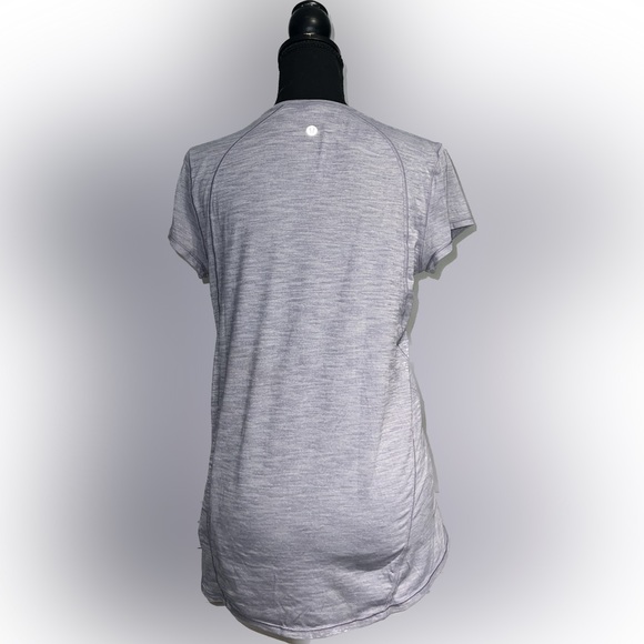 Gray lululemon short sleeve workout shirt - Picture 3 of 3